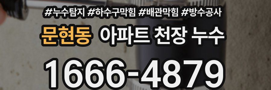 문현동 아파트 천장 누수