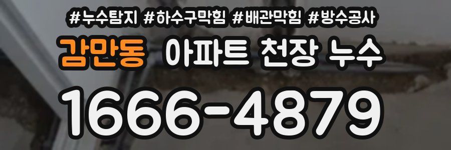 감만동 아파트 천장 누수