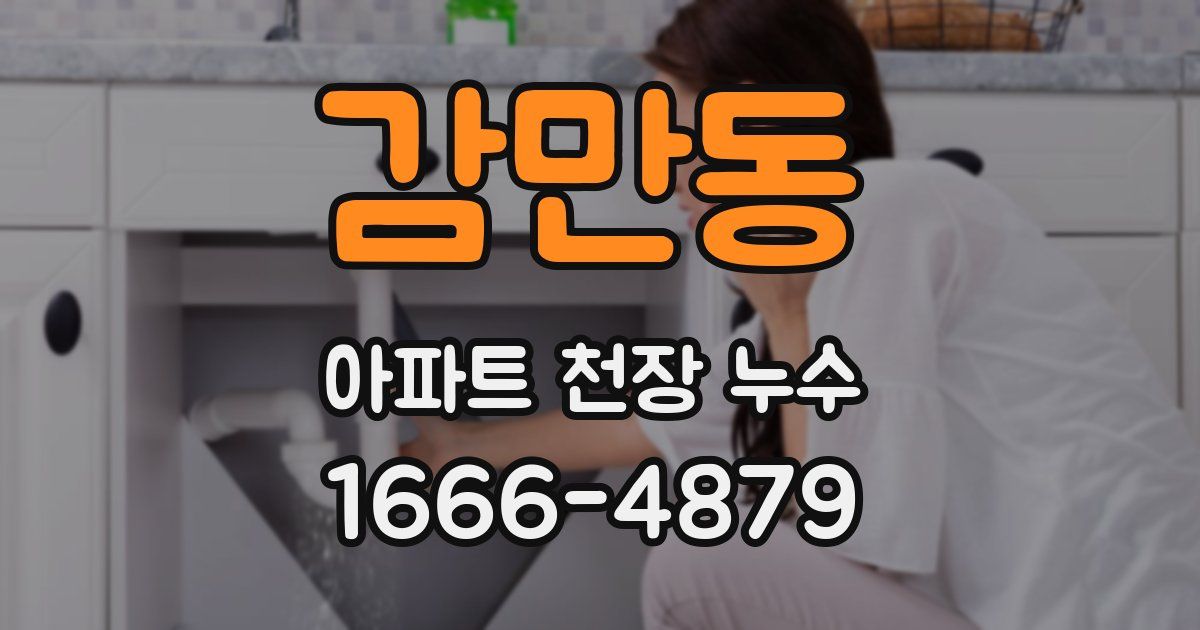 감만동 아파트 천장 누수
