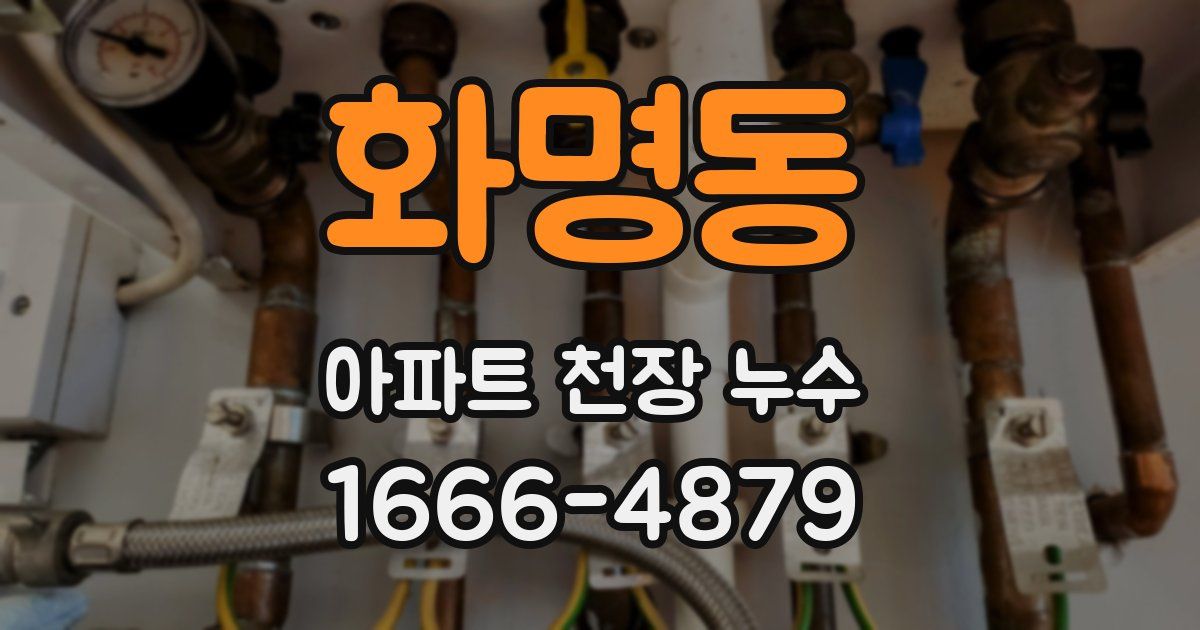 화명동 아파트 천장 누수