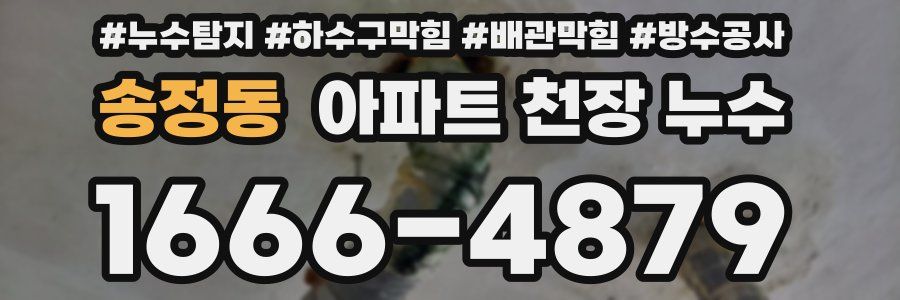 송정동 아파트 천장 누수