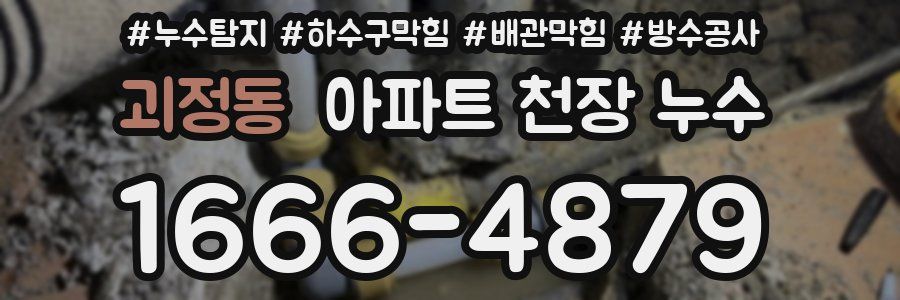 괴정동 아파트 천장 누수