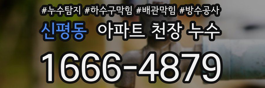 신평동 아파트 천장 누수