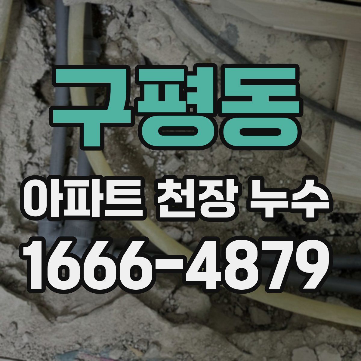 구평동 아파트 천장 누수