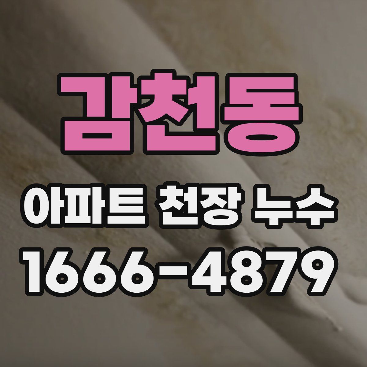 감천동 아파트 천장 누수