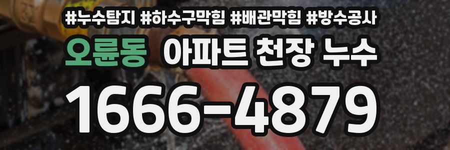 오륜동 아파트 천장 누수