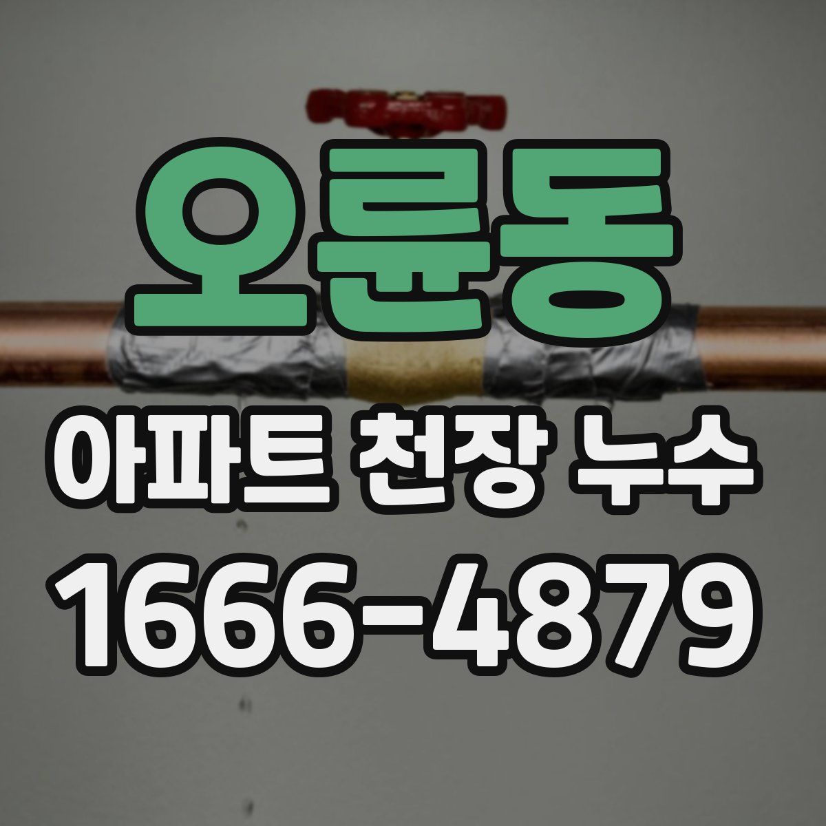 오륜동 아파트 천장 누수