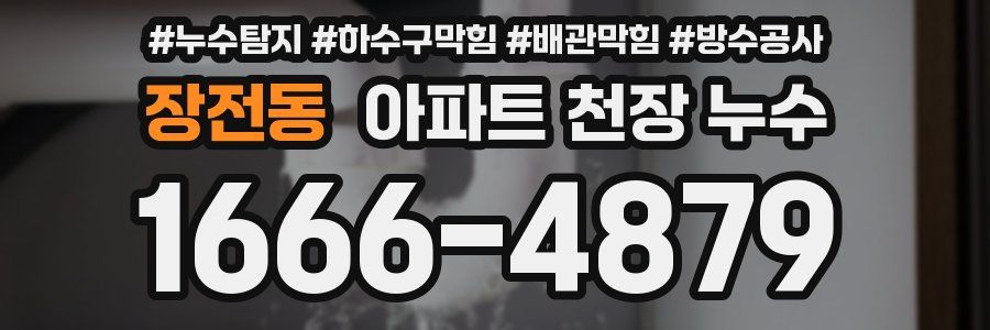 장전동 아파트 천장 누수
