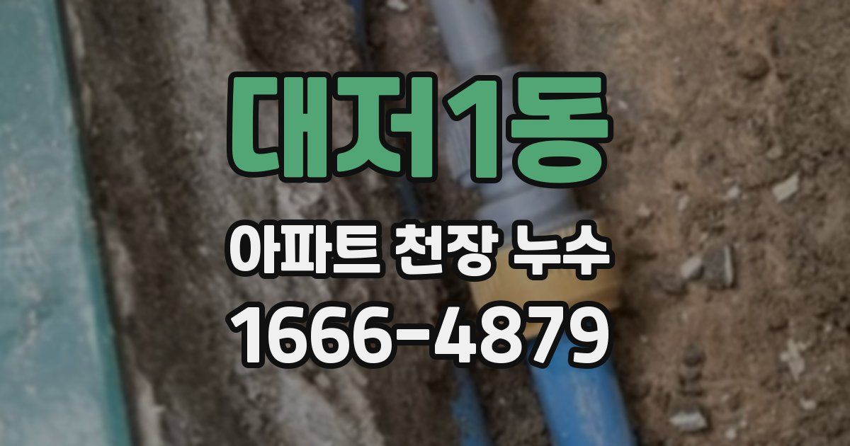 대저1동 아파트 천장 누수