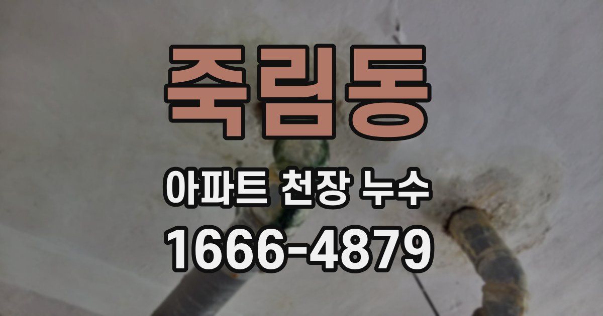 죽림동 아파트 천장 누수