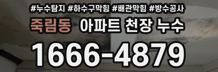 죽림동 아파트 천장 누수