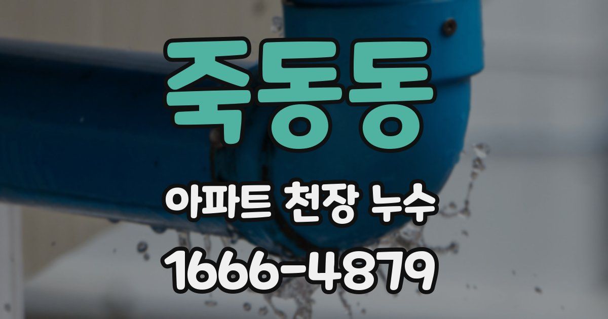 죽동동 아파트 천장 누수