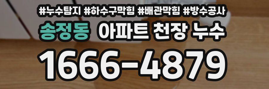 송정동 아파트 천장 누수