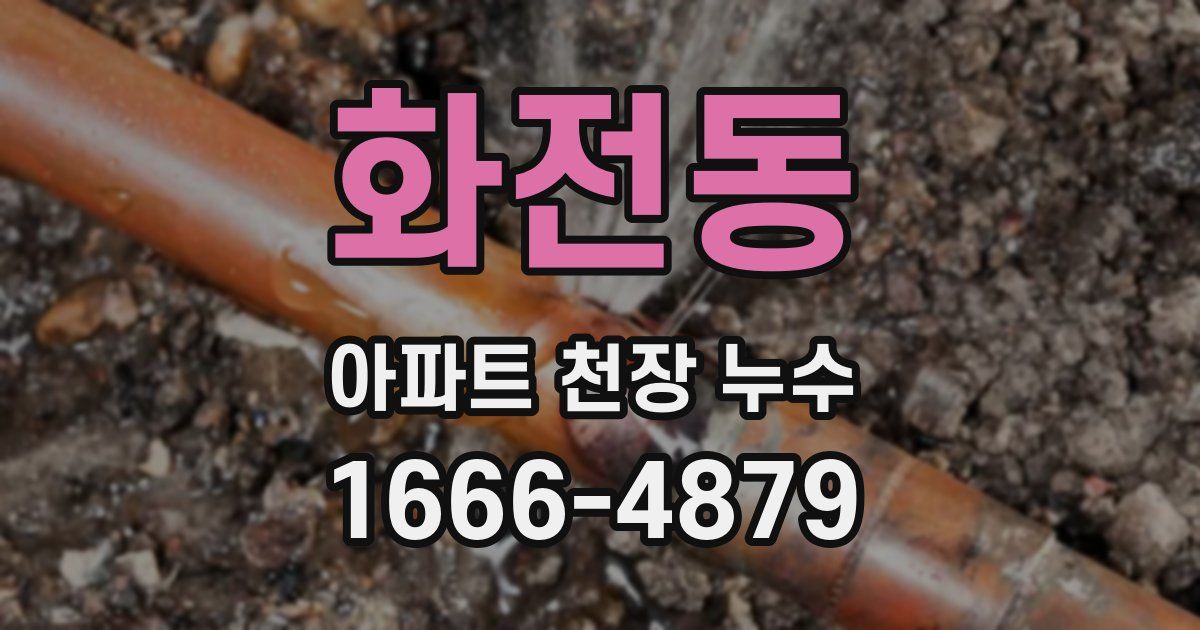 화전동 아파트 천장 누수