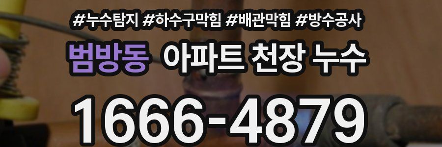 범방동 아파트 천장 누수