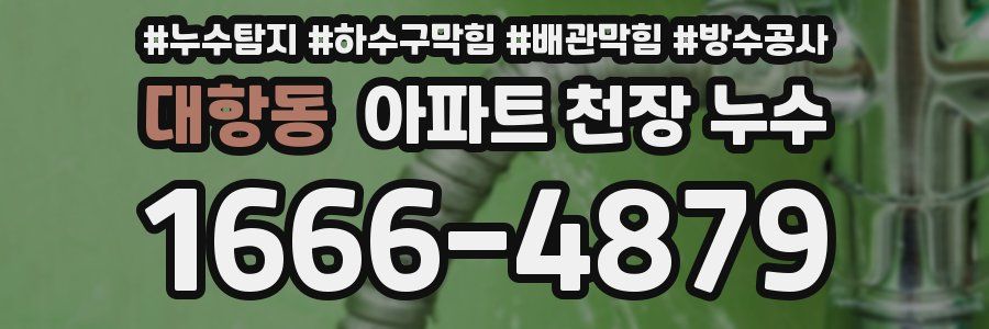대항동 아파트 천장 누수