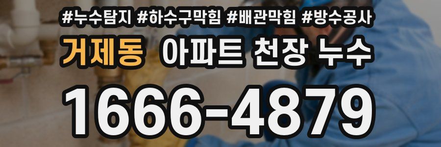 거제동 아파트 천장 누수