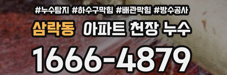 삼락동 아파트 천장 누수