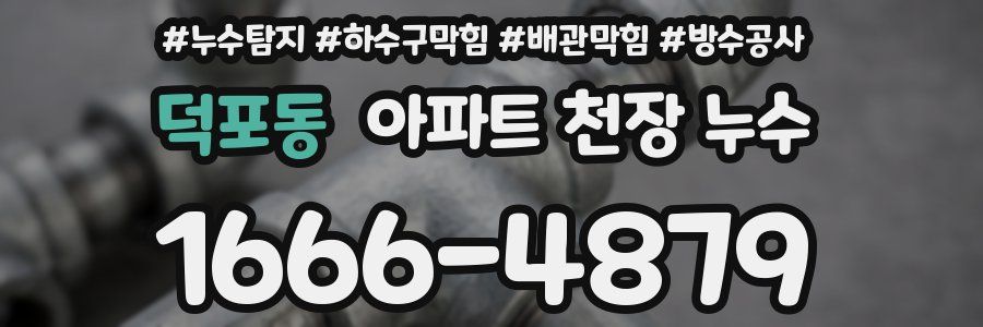 덕포동 아파트 천장 누수