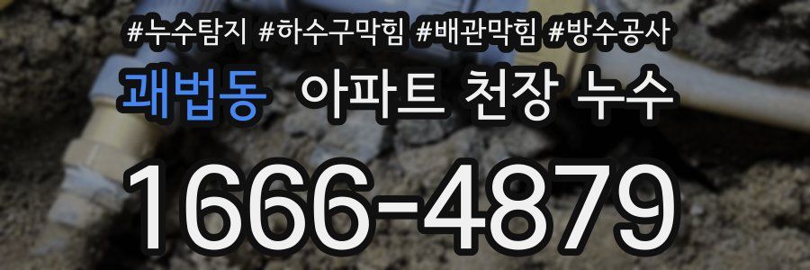괘법동 아파트 천장 누수
