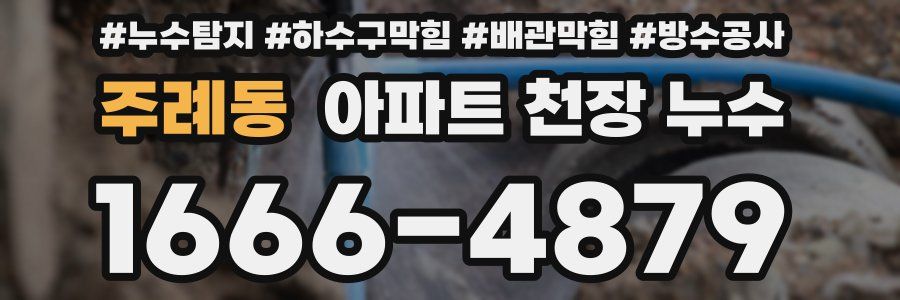 주례동 아파트 천장 누수