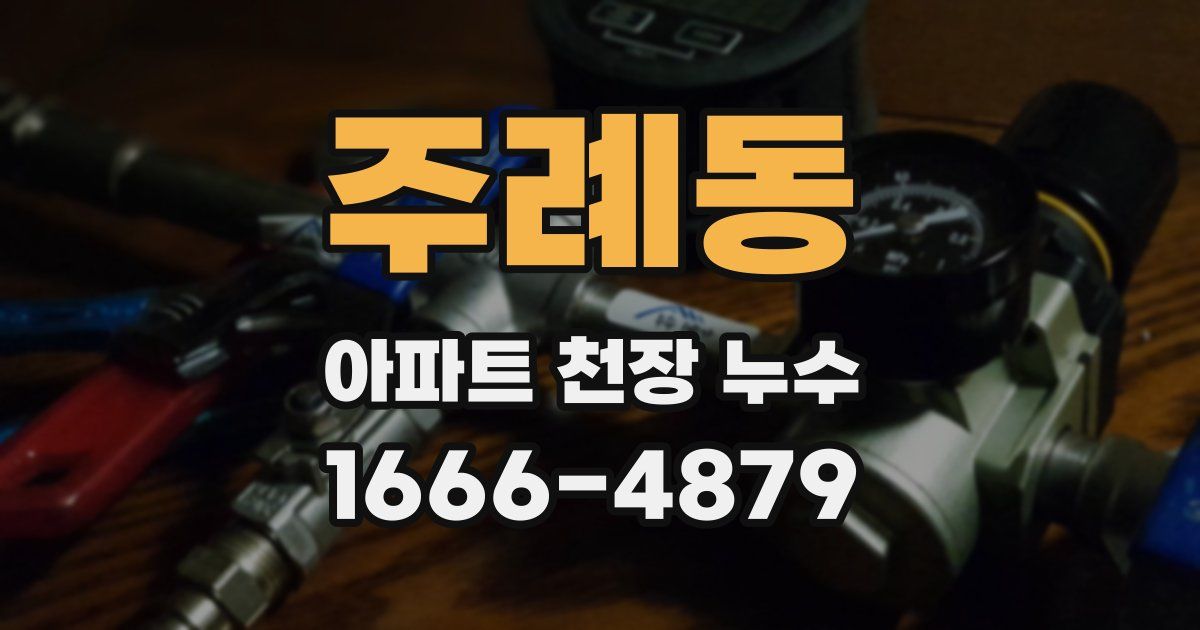 주례동 아파트 천장 누수