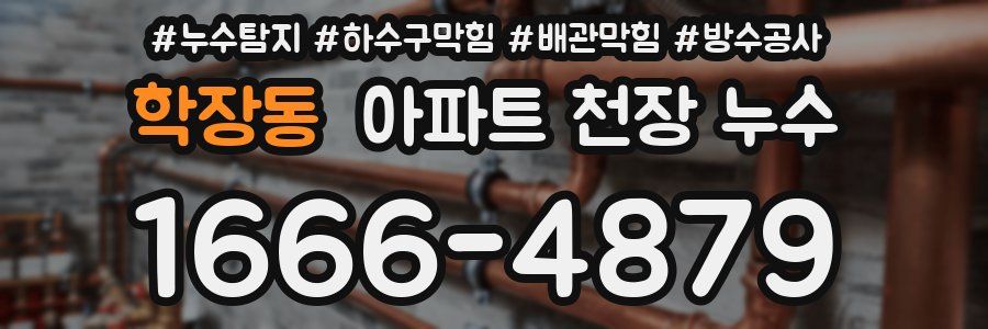 학장동 아파트 천장 누수