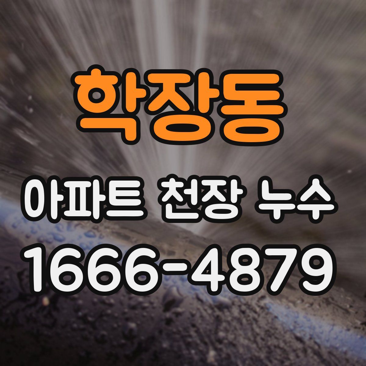 학장동 아파트 천장 누수
