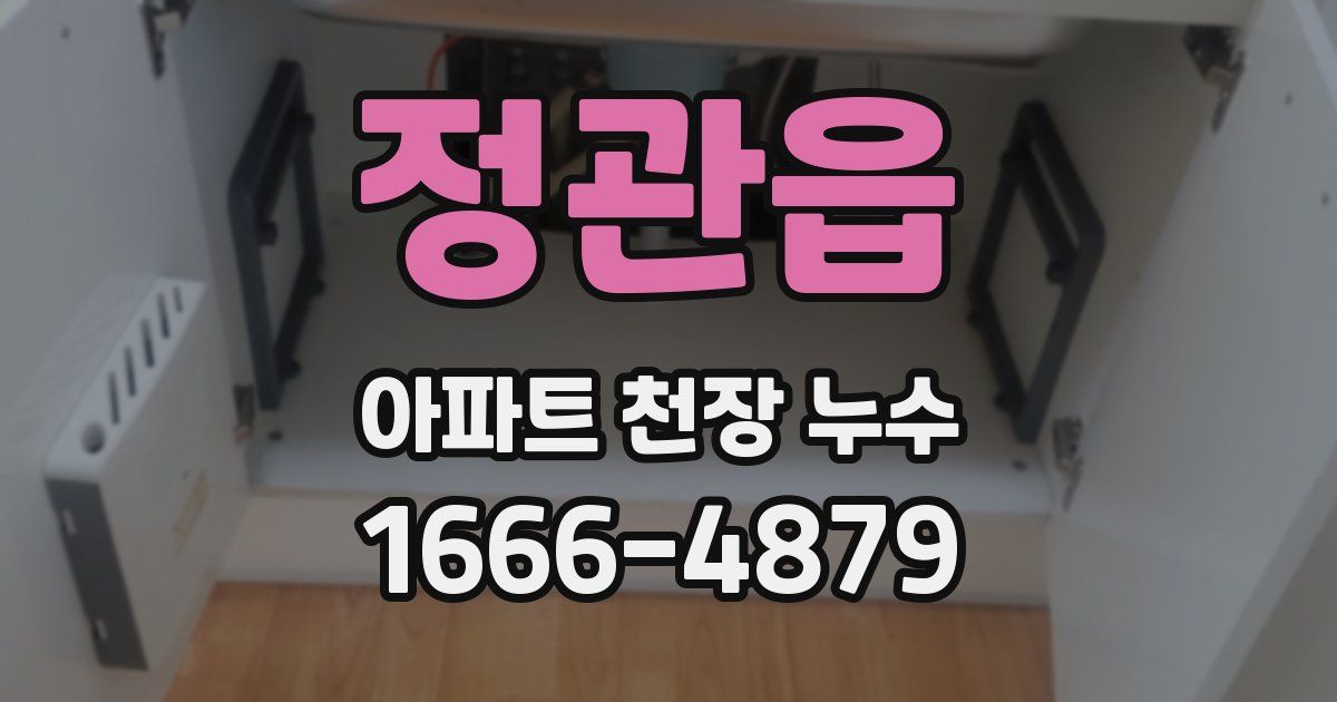 정관읍 아파트 천장 누수