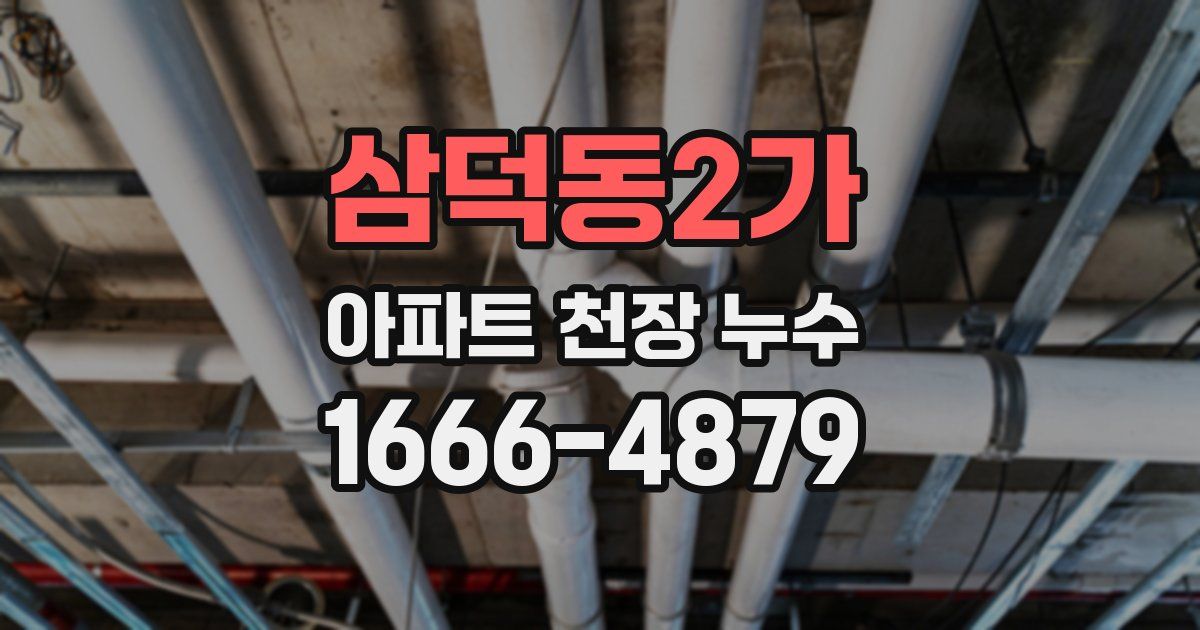 삼덕동2가 아파트 천장 누수
