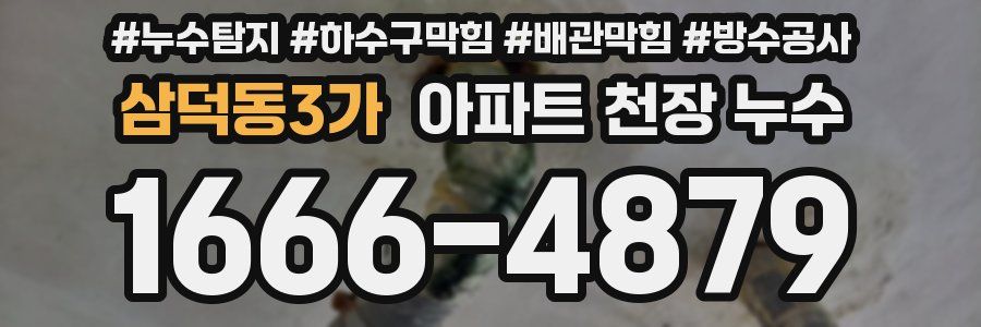 삼덕동3가 아파트 천장 누수