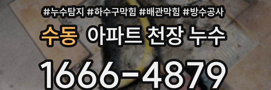 수동 아파트 천장 누수