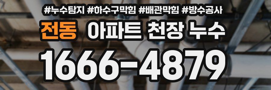전동 아파트 천장 누수