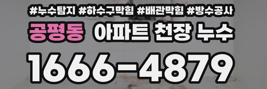 공평동 아파트 천장 누수
