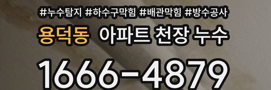 용덕동 아파트 천장 누수