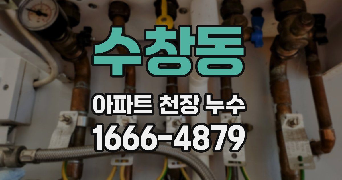 수창동 아파트 천장 누수