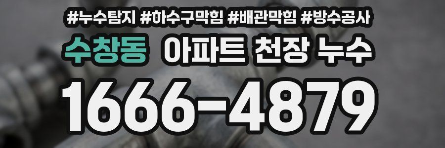 수창동 아파트 천장 누수