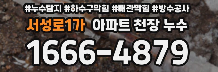 서성로1가 아파트 천장 누수