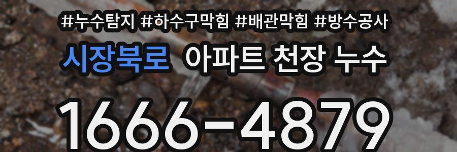 시장북로 아파트 천장 누수