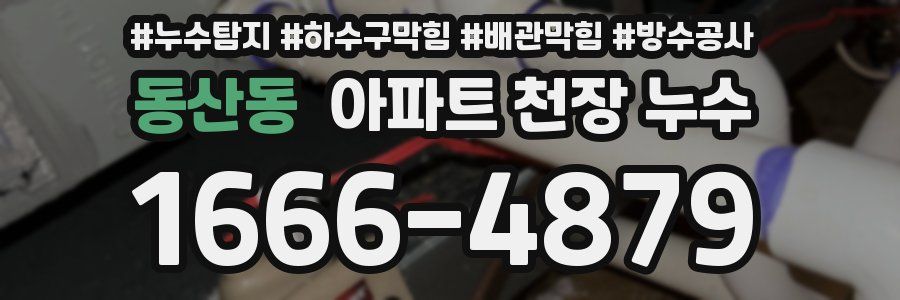 동산동 아파트 천장 누수