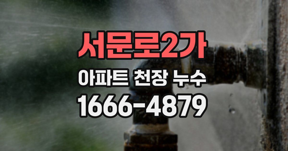 서문로2가 아파트 천장 누수