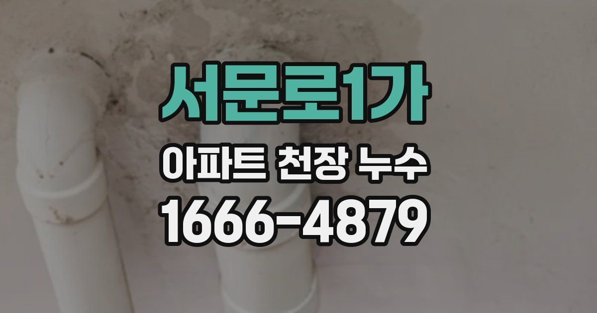 서문로1가 아파트 천장 누수