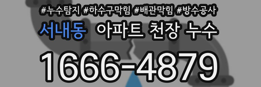 서내동 아파트 천장 누수