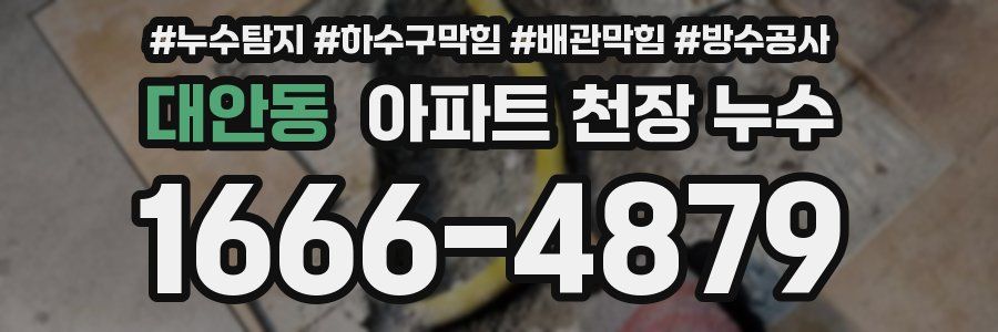 대안동 아파트 천장 누수