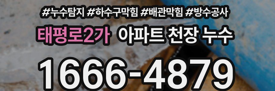 태평로2가 아파트 천장 누수