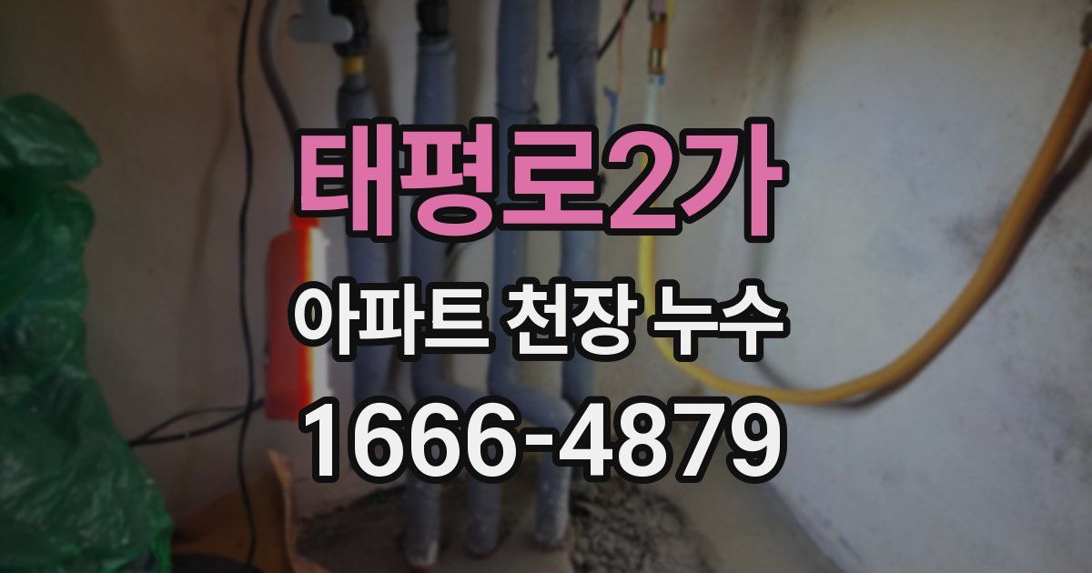 태평로2가 아파트 천장 누수
