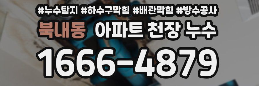 북내동 아파트 천장 누수
