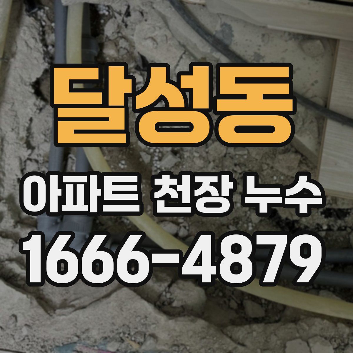 달성동 아파트 천장 누수