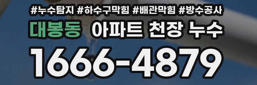 대봉동 아파트 천장 누수