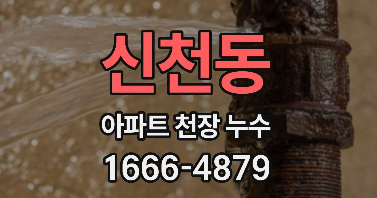 신천동 아파트 천장 누수